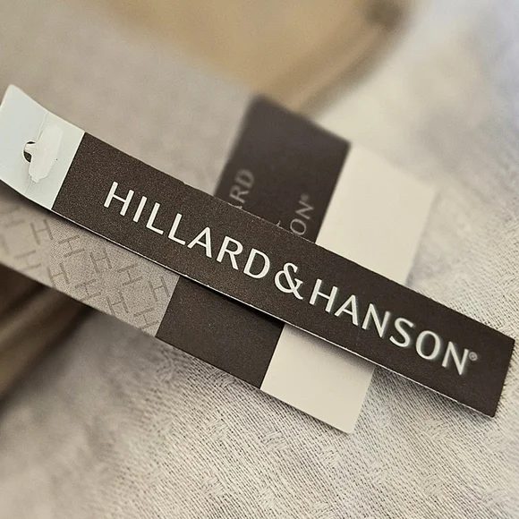 Linen Peasant Skirt Beige w Brown Embroidery  Knee Length / Sz 12 - Picture 10 of 11